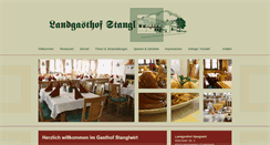 Desktop Screenshot of gasthof-stangl.de