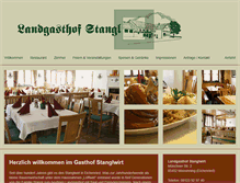 Tablet Screenshot of gasthof-stangl.de